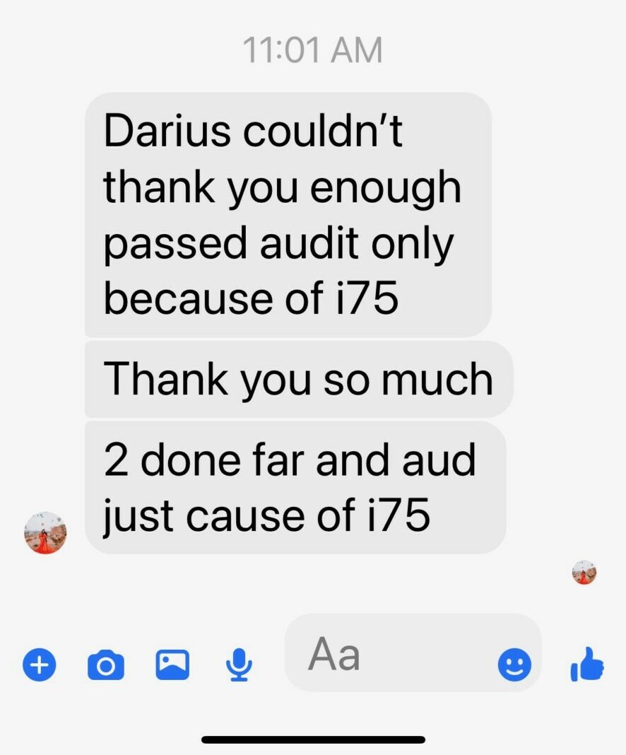 Passedtext social proof